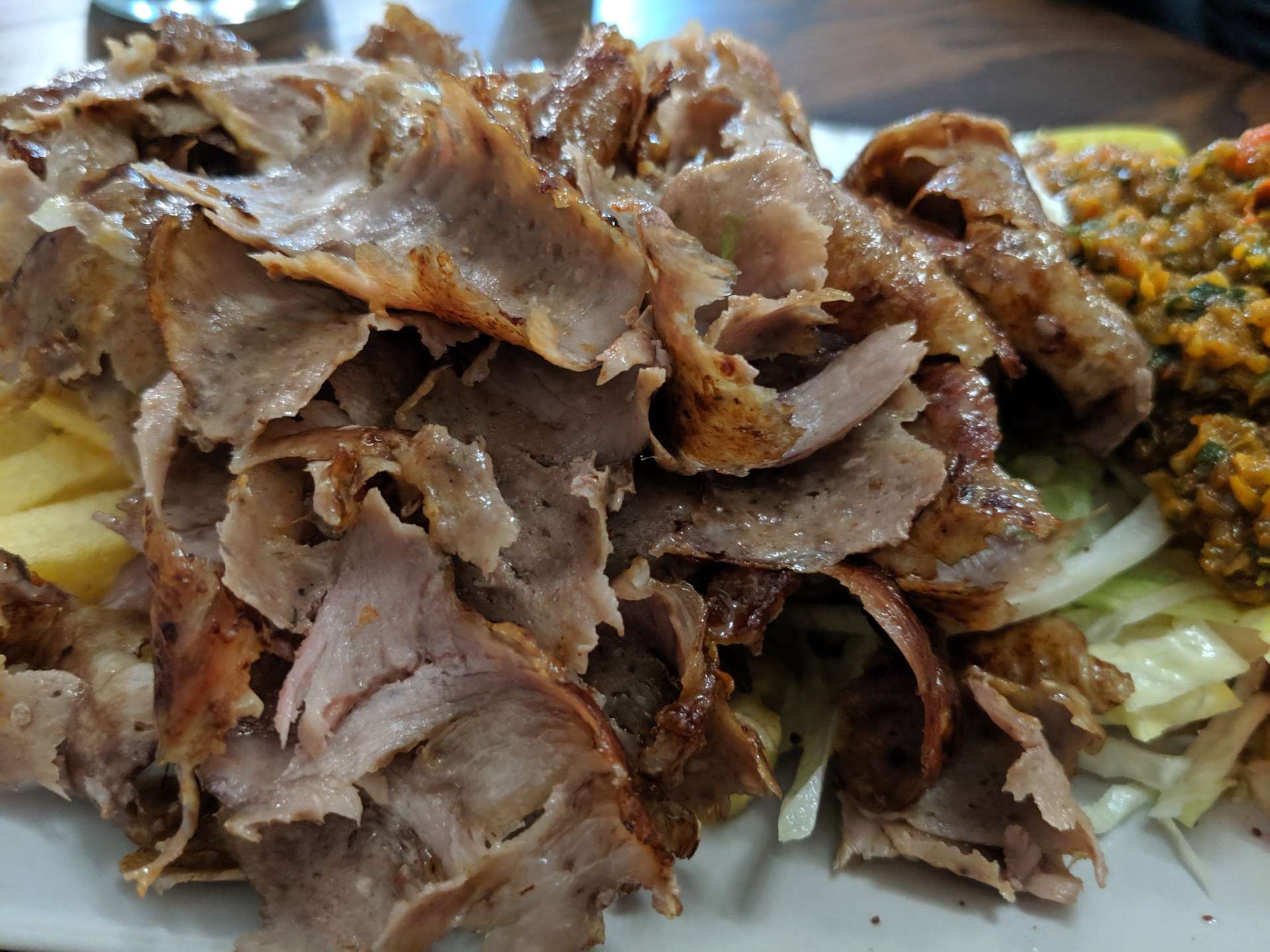 A plate of döner.